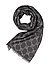 Schal, Viskose, grau gemustert - grau