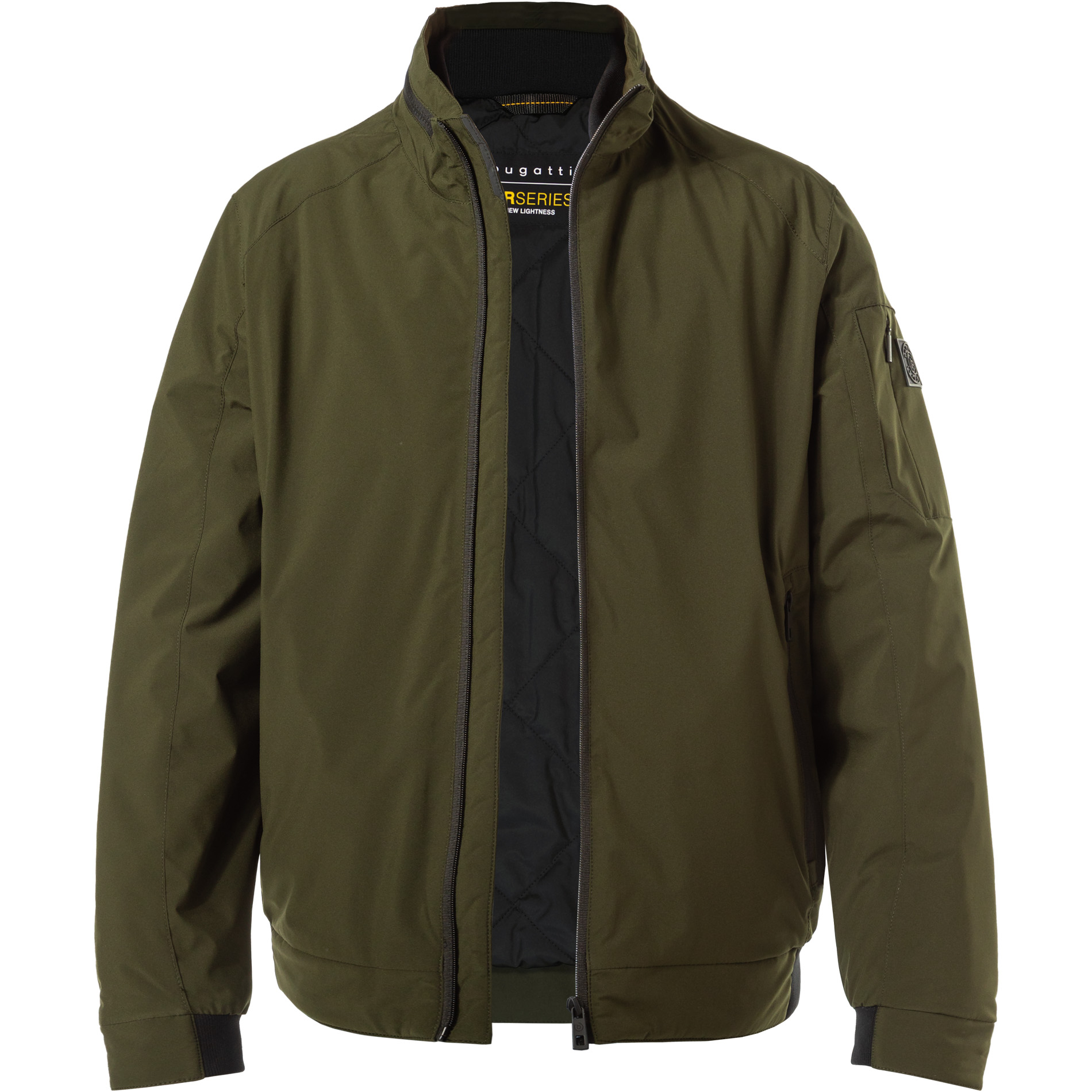bugatti Herren Jacke grün unifarben