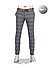 Hose Rob, Slim Fit, Jersey, grau kariert - graugrün