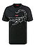 T-Shirt, Baumwolle, weiß - schwarz
