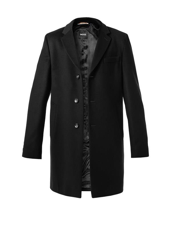 Hugo boss coat on sale black