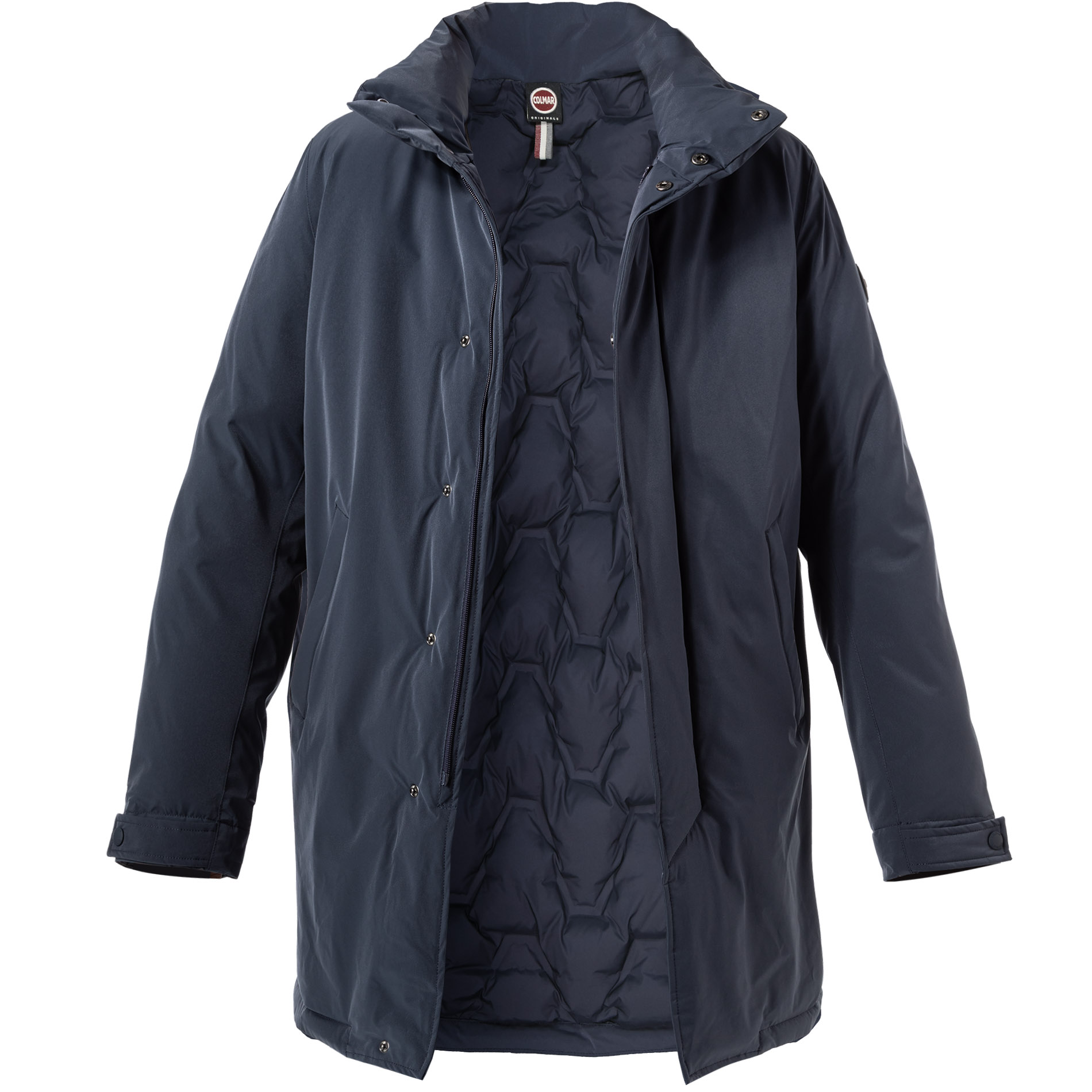 COLMAR Herren Daunenjacke blau Mikrofaser unifarben