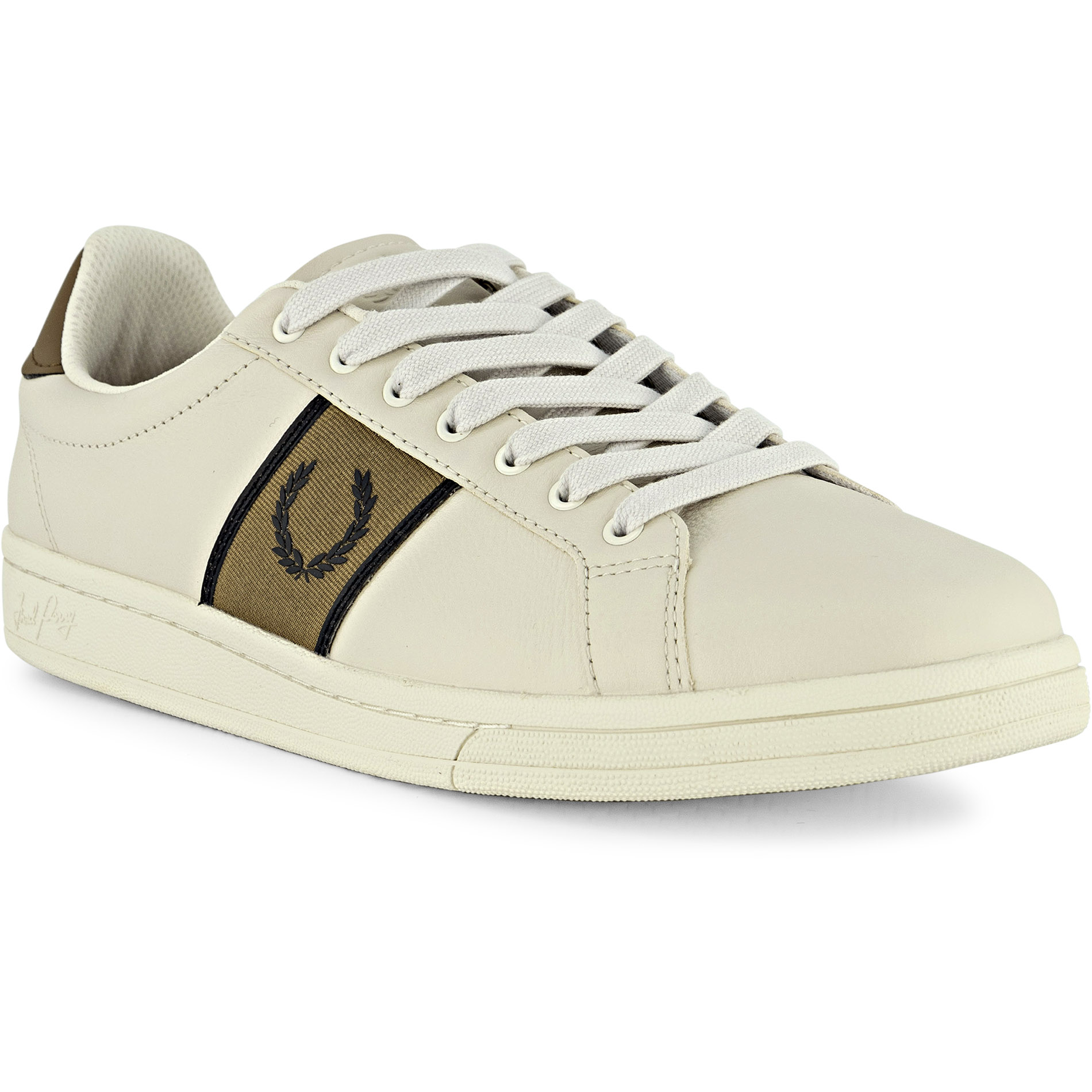 Fred Perry Herren Sneaker weiß Glattleder