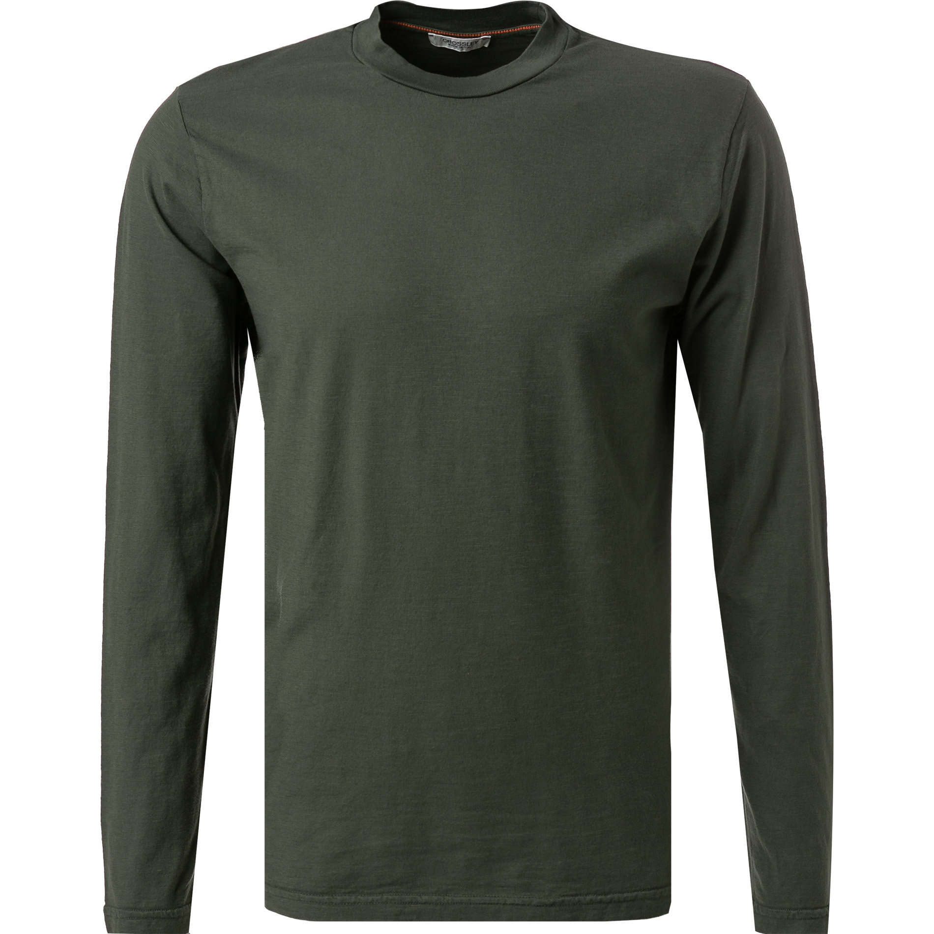 CROSSLEY Herren Longsleeve grün Baumwolle