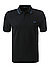 Polo-Shirt, Baumwoll-Piqué, schwarz - schwarz-nachtblau