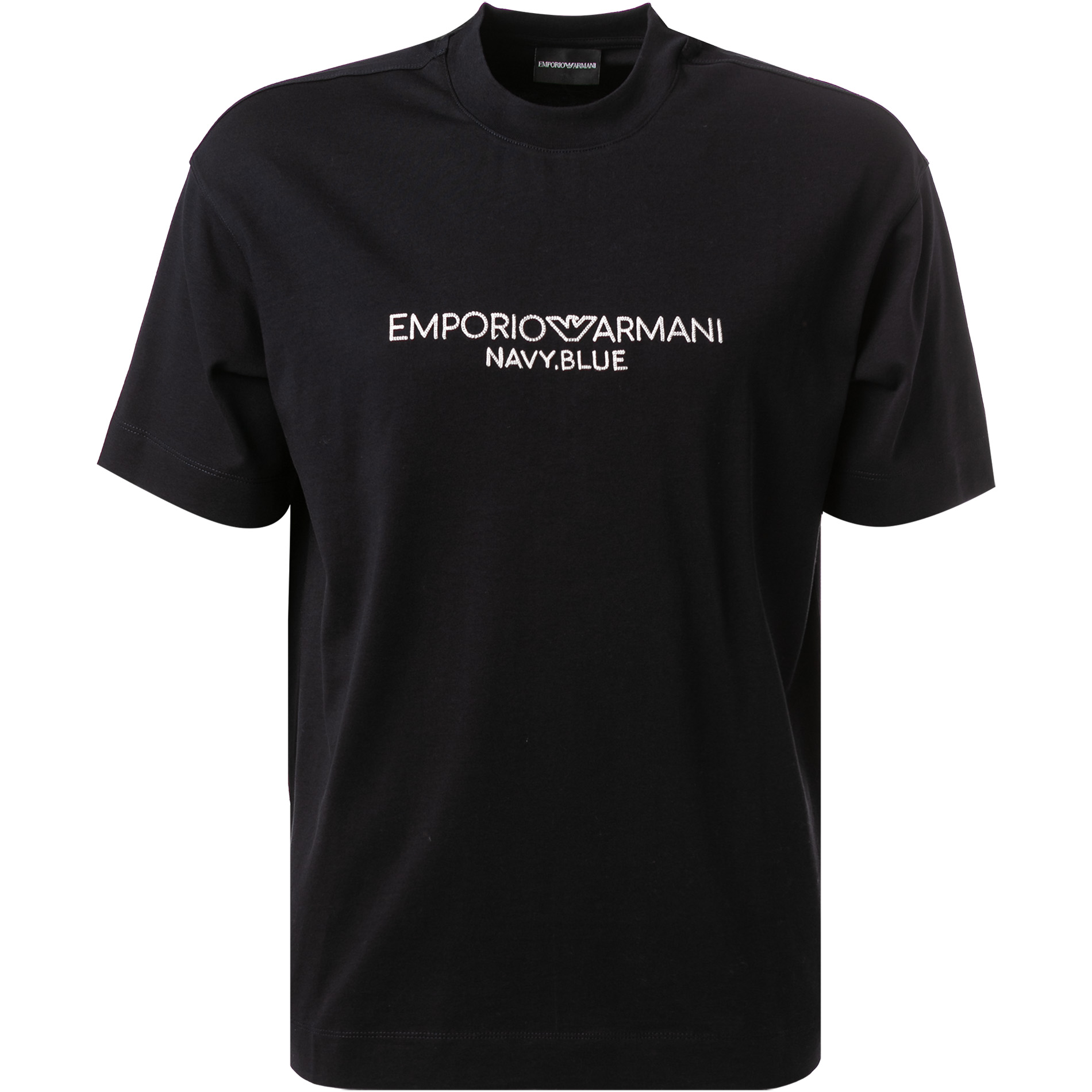 EMPORIO ARMANI Herren T-Shirt blau Baumwolle