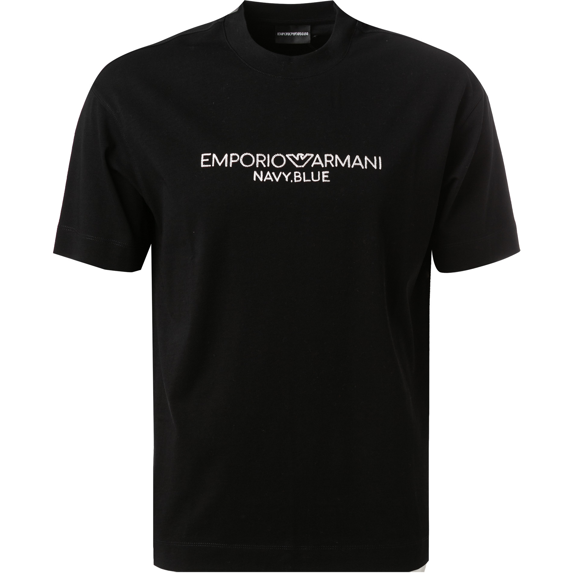 EMPORIO ARMANI Herren T-Shirt schwarz Baumwolle