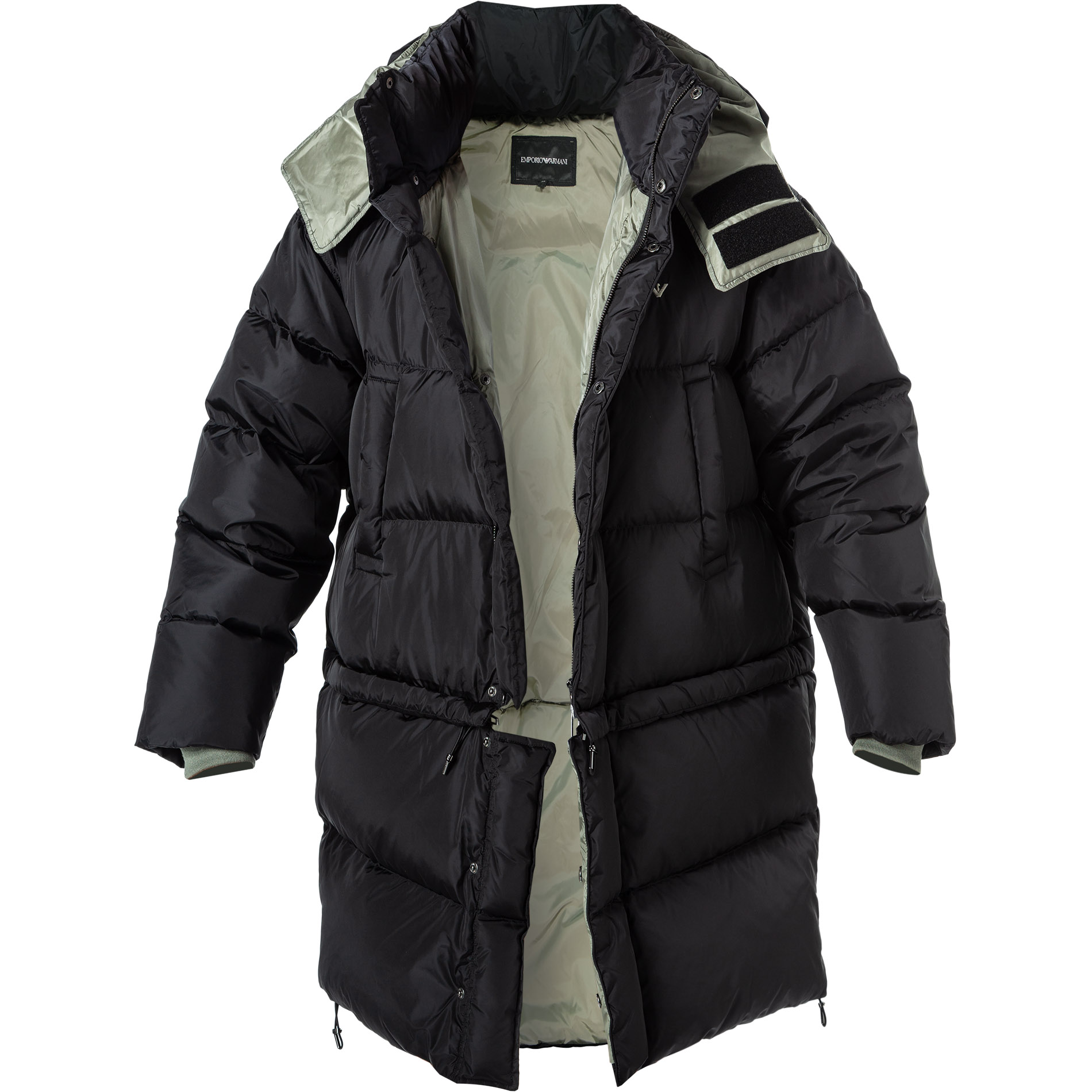 EMPORIO ARMANI Herren Daunenparka schwarz unifarben