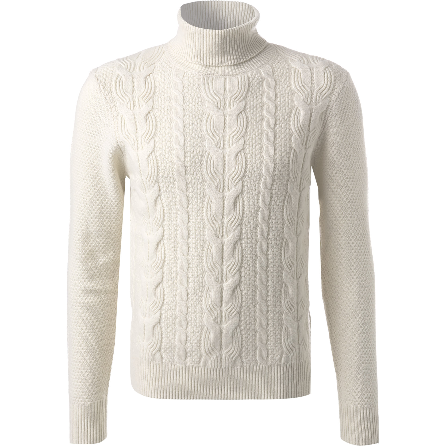 HACKETT Herren Rollkragenpullover beige unifarben