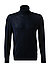 Rollkragenpullover, Merinowolle-Seide, navy - navy