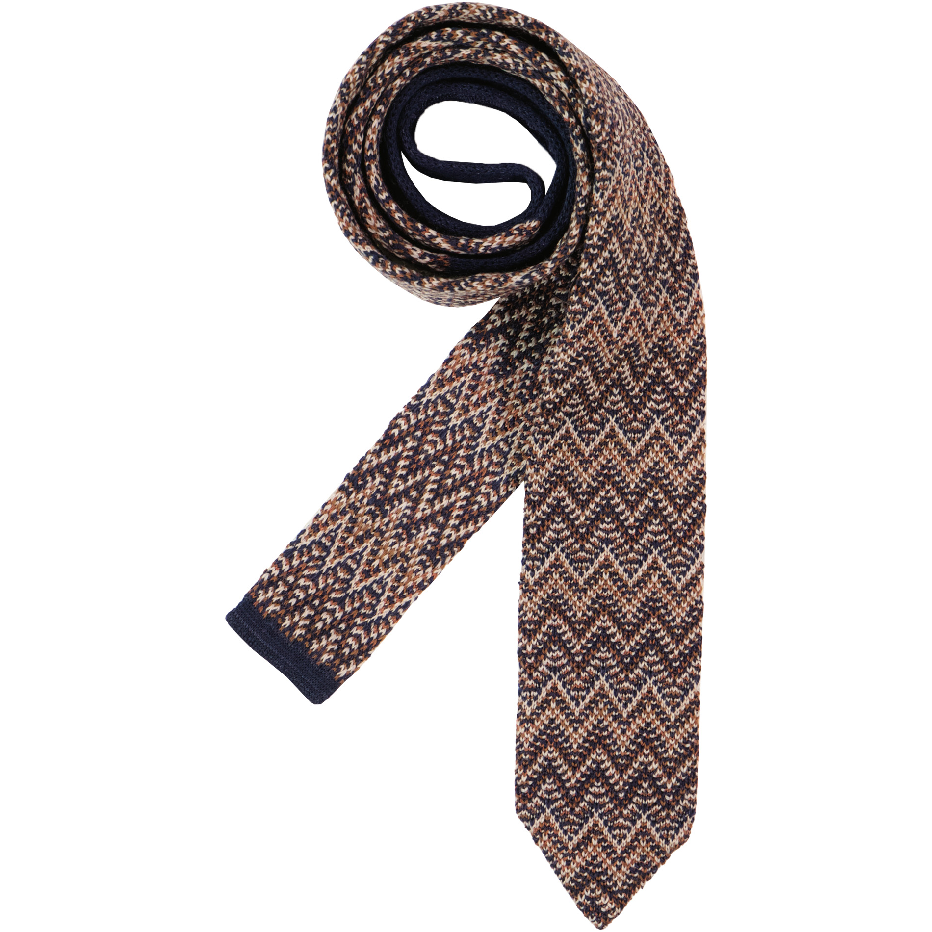 MISSONI Herren Krawatte braun Gemustert,Bunt