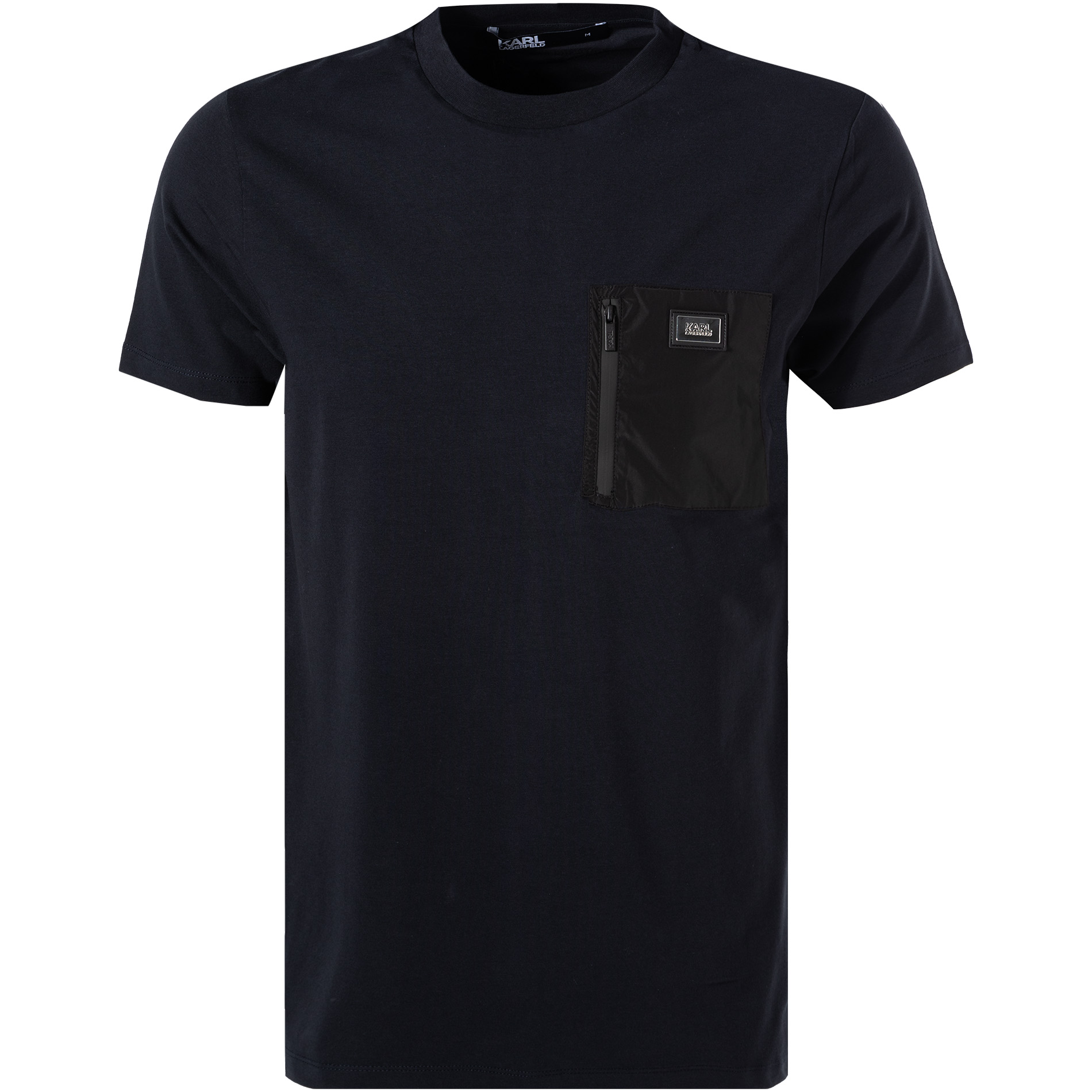 KARL LAGERFELD Herren T-Shirt blau Baumwolle