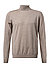 Rollkragenpullover, Merinowolle extrafein, cappuccino meliert - cappuccino