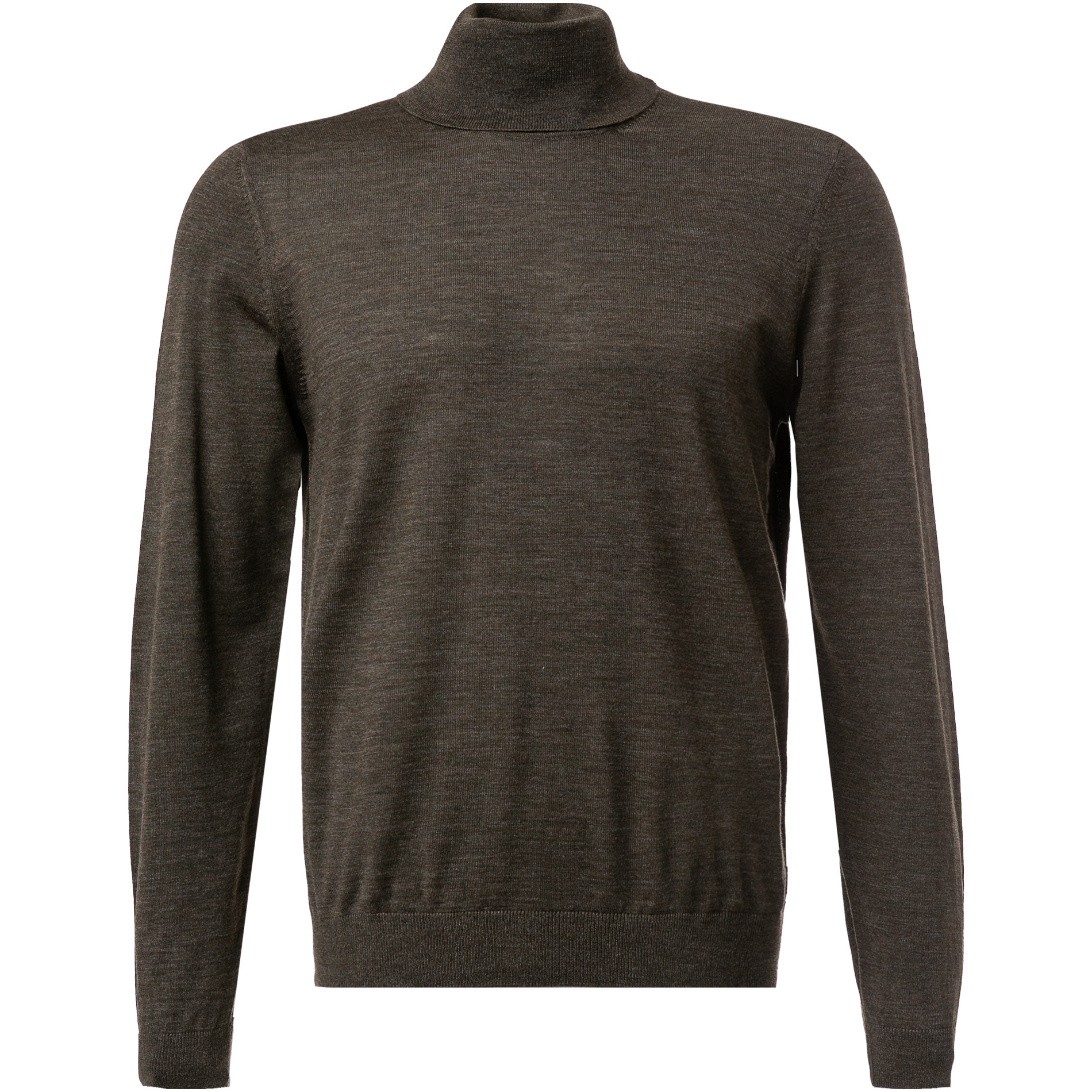 BOSS Black Herren Rollkragenpullover braun unifarben