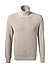 Rollkragenpullover, Bio Baumwolle, beige meliert - beige