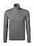 Rollkragenshirt, Shaped Fit, Baumwolle, grau meliert - grau