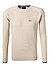 Pullover, Baumwolle, beige meliert - beige