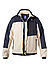 Blouson, Teddyfell, ecru-blau - ecru-blau