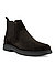 Chelsea Boots, Veloursleder, kaffebraun - braun