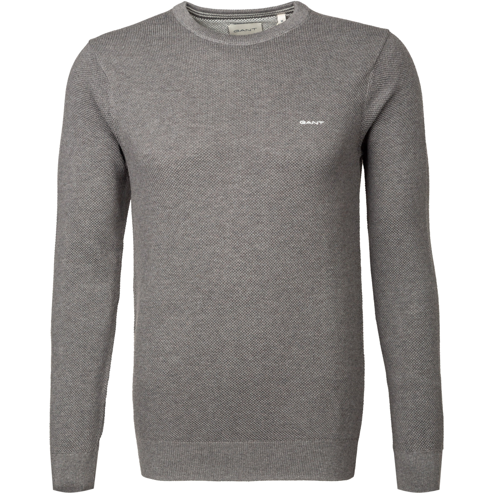 Gant Herren Pullover grau unifarben