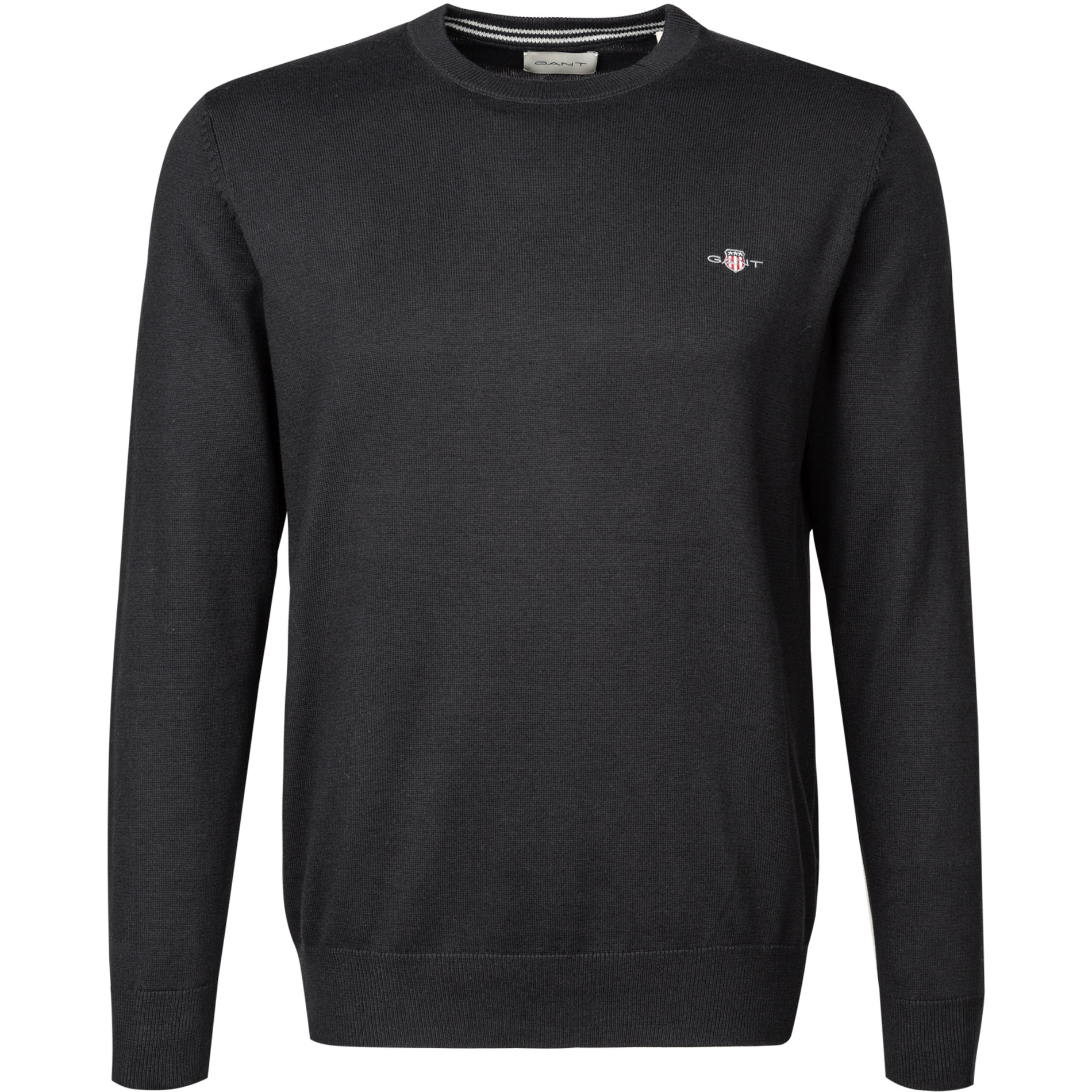 Gant Herren Pullover schwarz unifarben