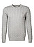 Pullover, Baumwolle, grau - grau