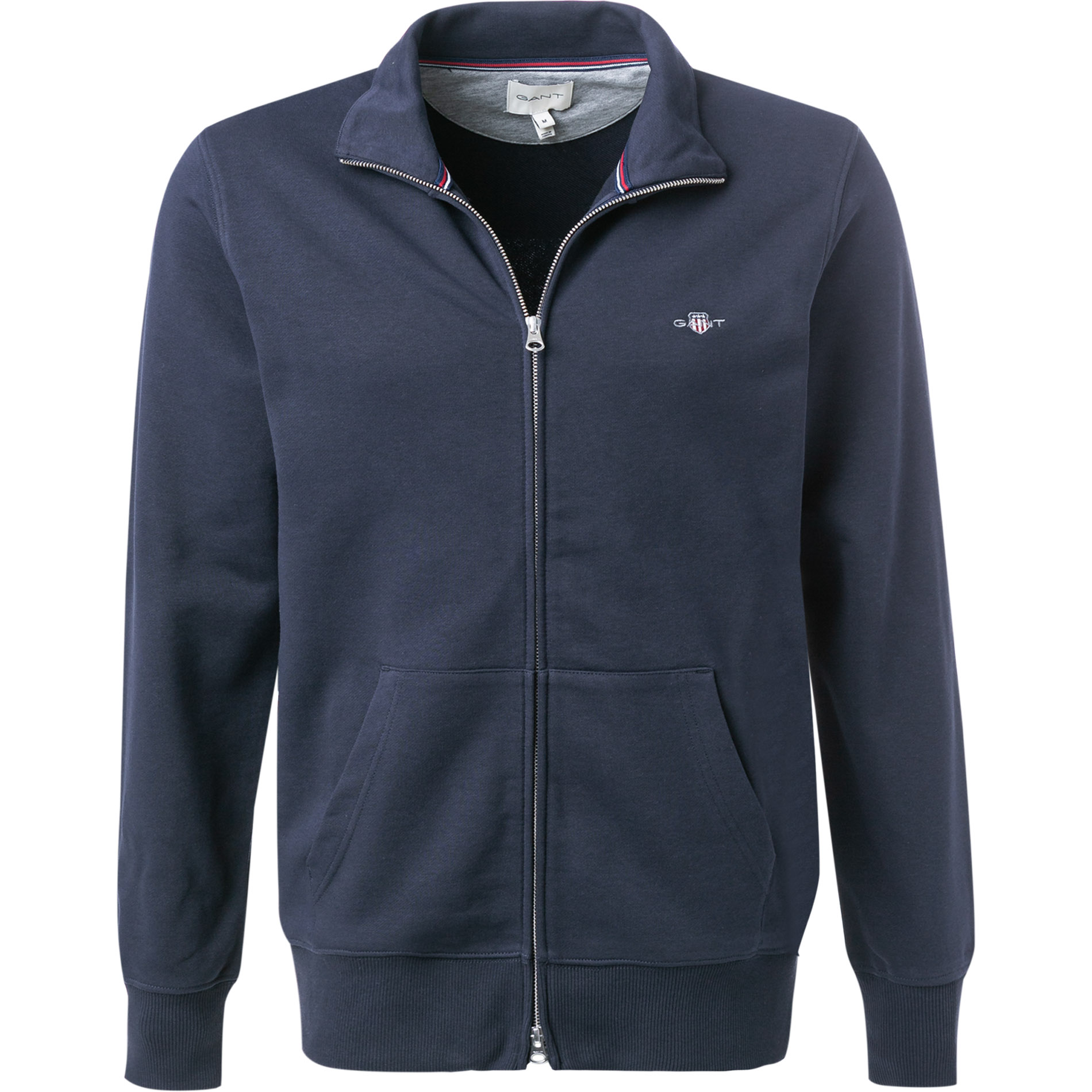 Gant Herren Sweatjacke blau unifarben