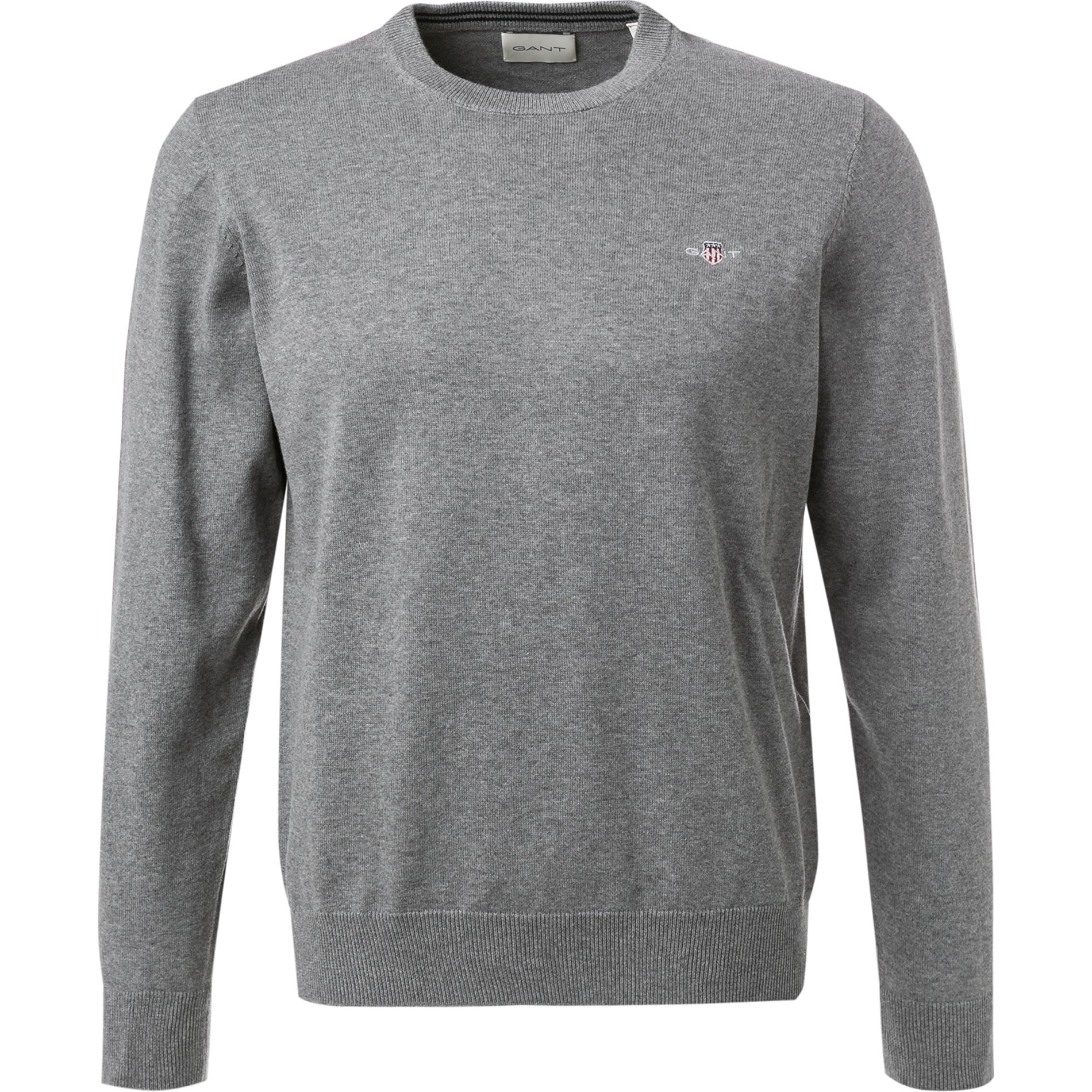 Gant Herren Pullover grau unifarben