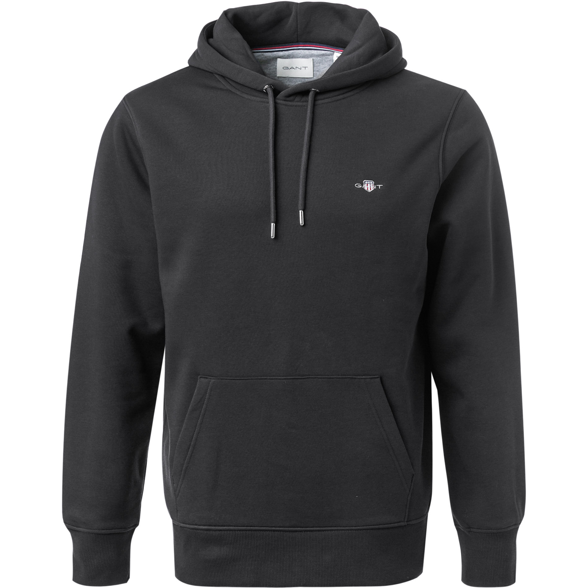 Gant Herren Hoodie schwarz unifarben