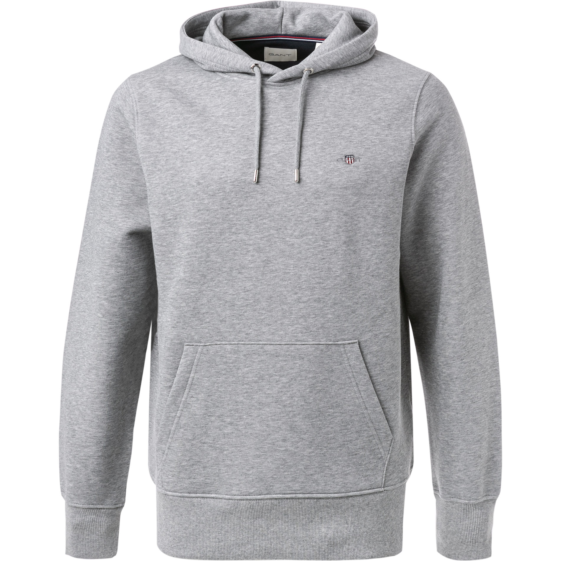 Gant Herren Hoodie grau unifarben