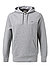 Hoodie, Baumwolle, grau - grau
