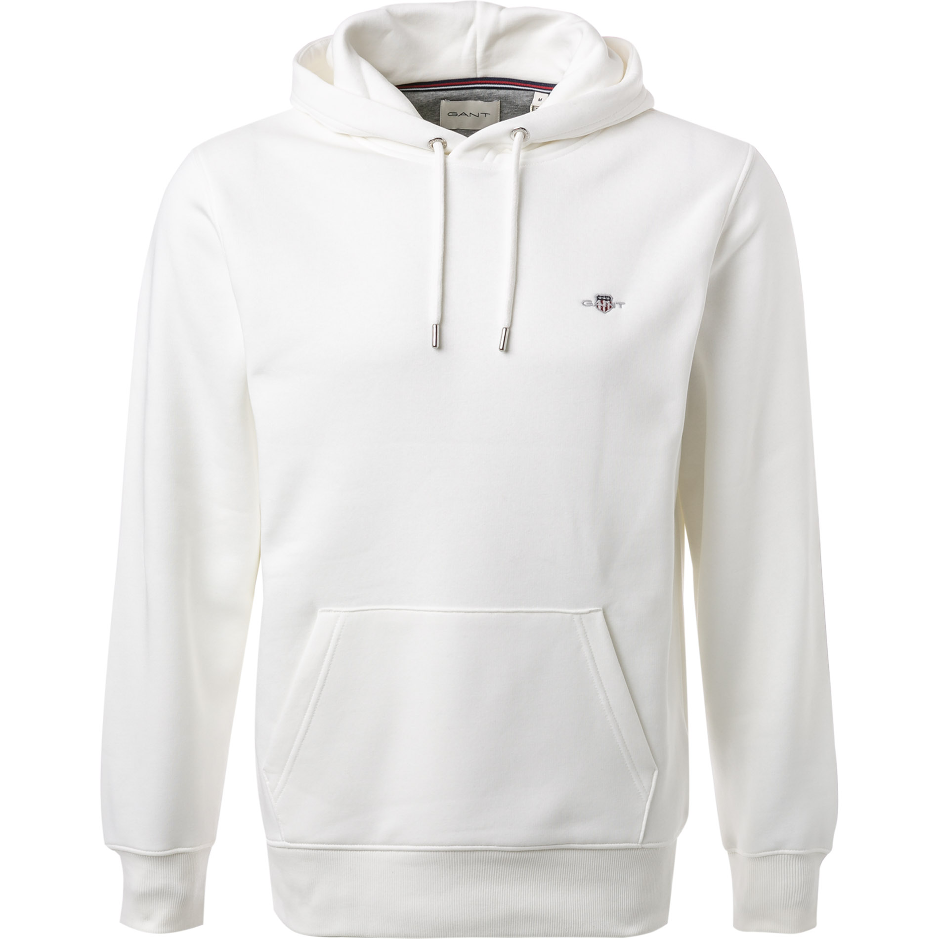 Gant Herren Hoodie weiß unifarben