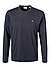 Longsleeve, Baumwolle, dunkelgrau - dunkelblau