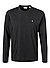 Longsleeve, Baumwolle, schwarz - schwarz