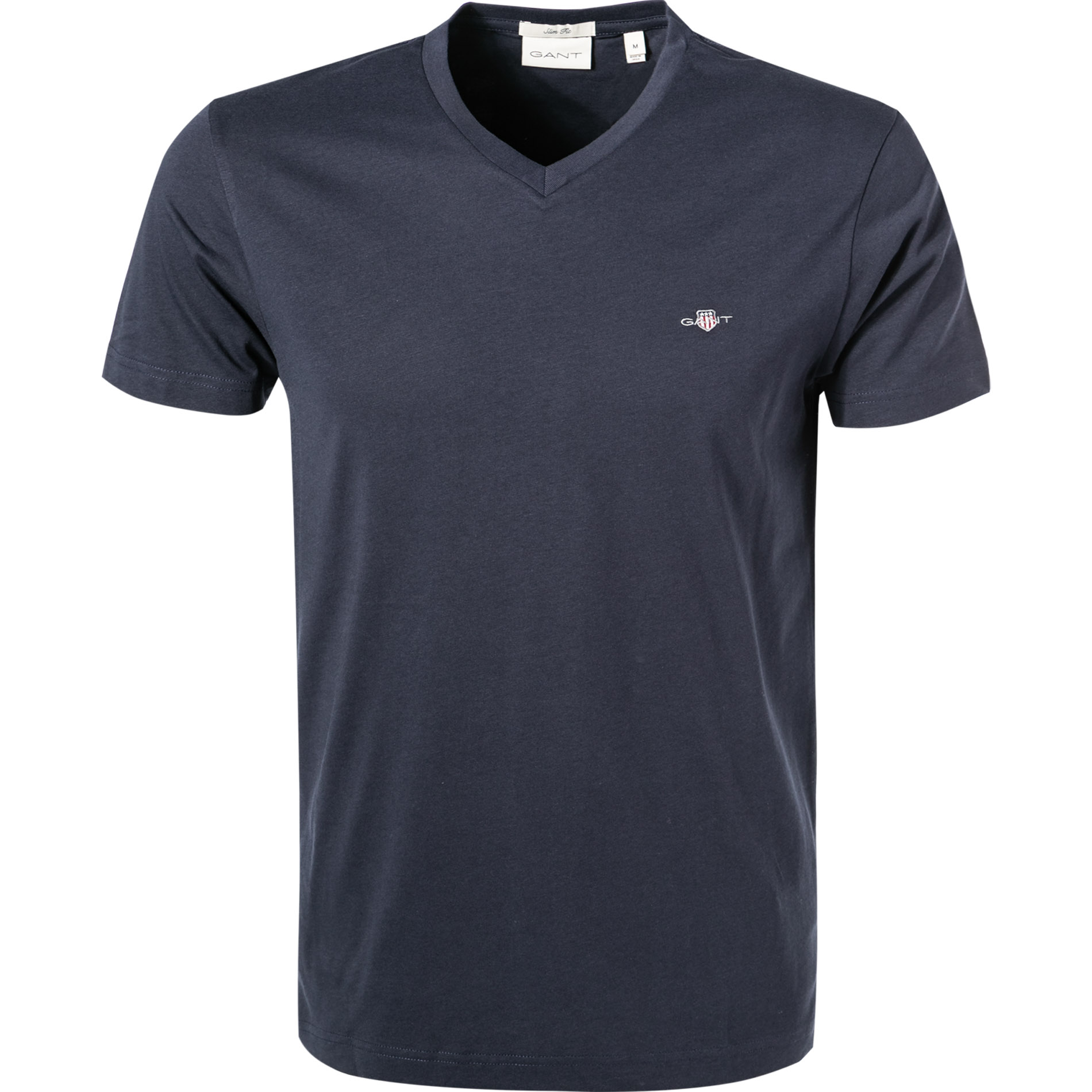 Gant Herren T-Shirt blau Slim Fit