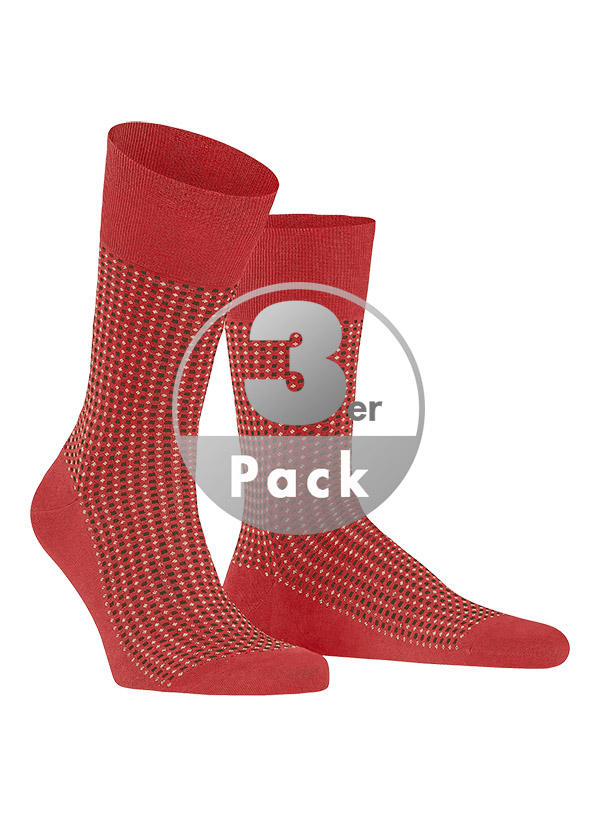 Serie Uptown Tie Socken Baumwolle rot