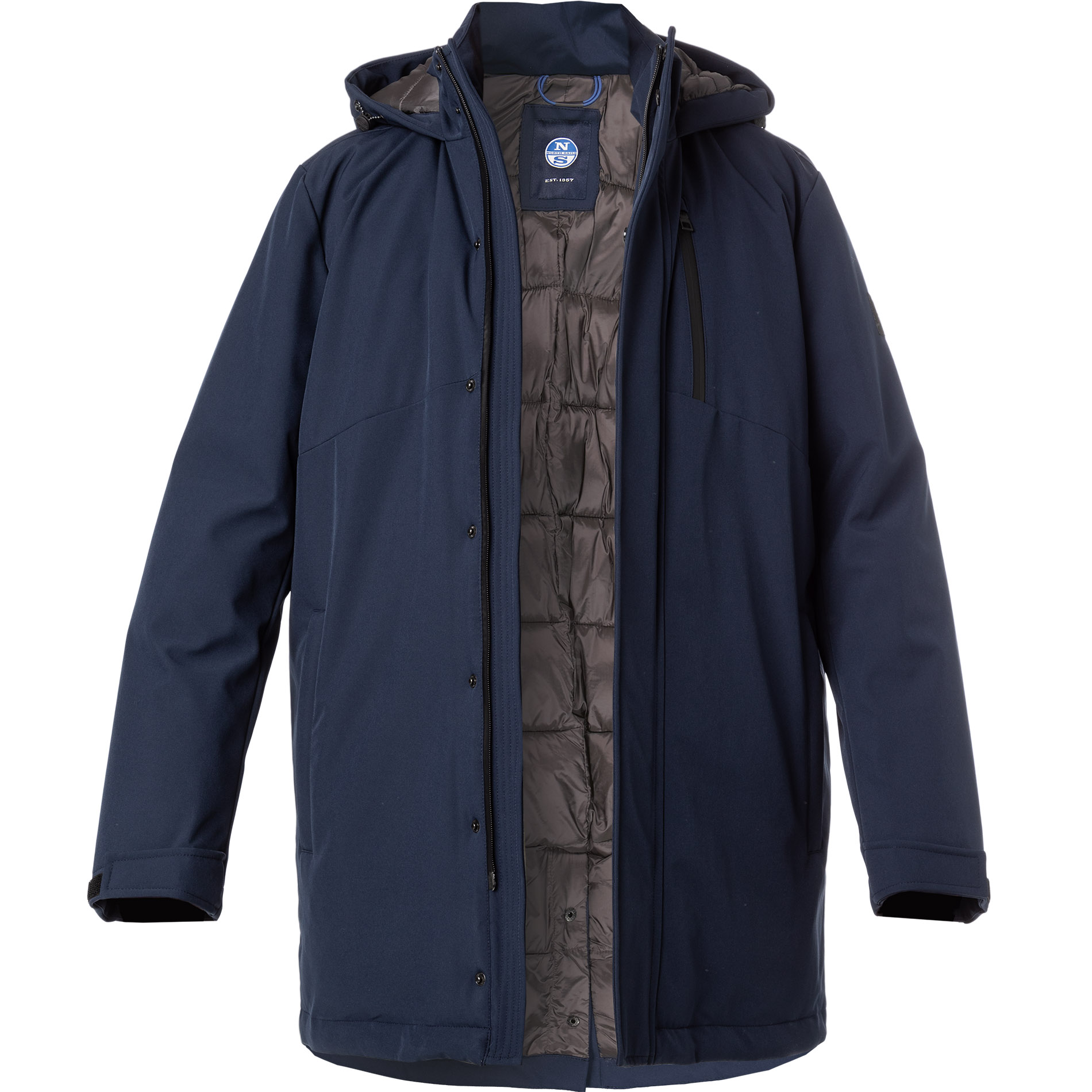 NORTH SAILS Herren Jacke blau Mikrofaser unifarben
