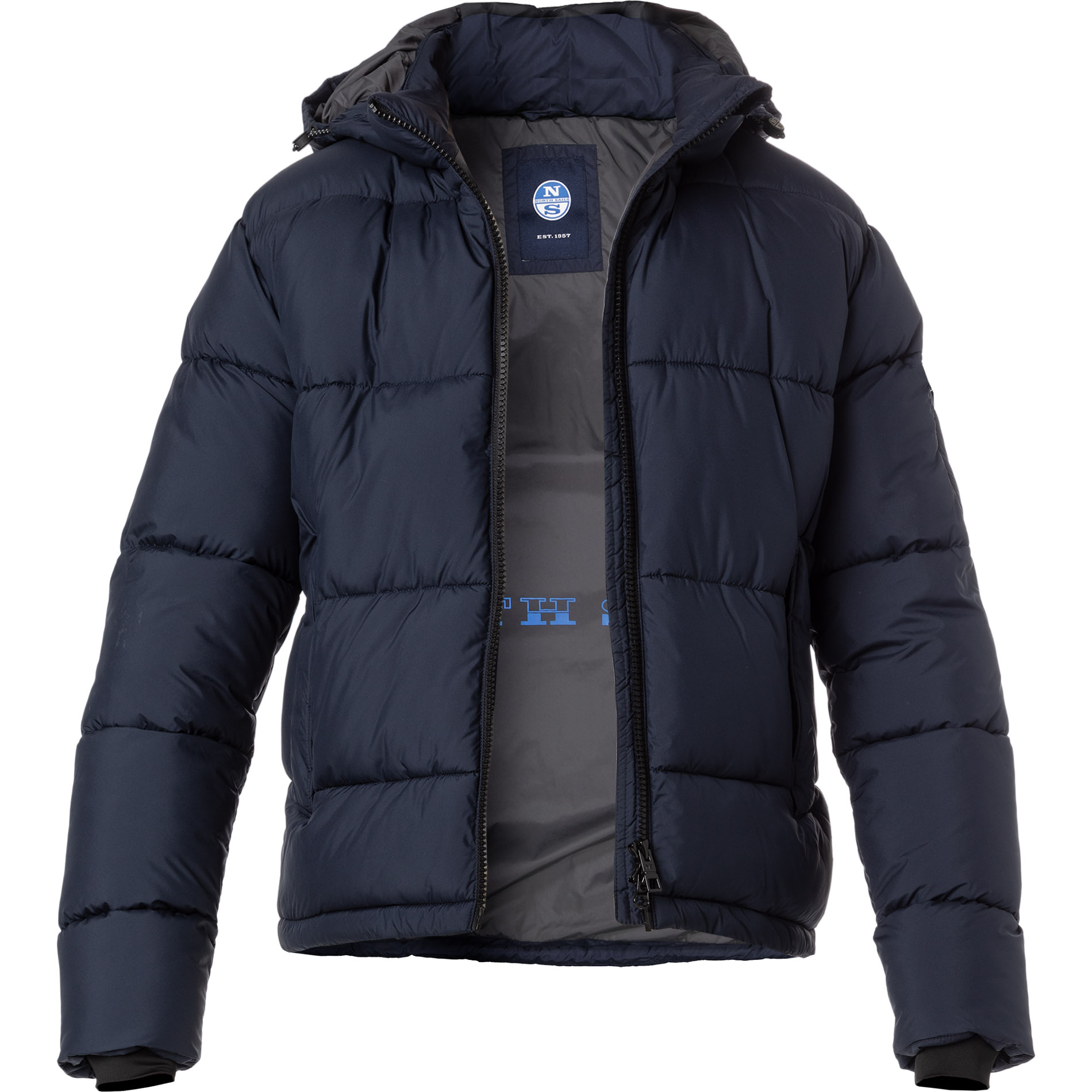 NORTH SAILS Herren Steppjacke blau Mikrofaser unifarben