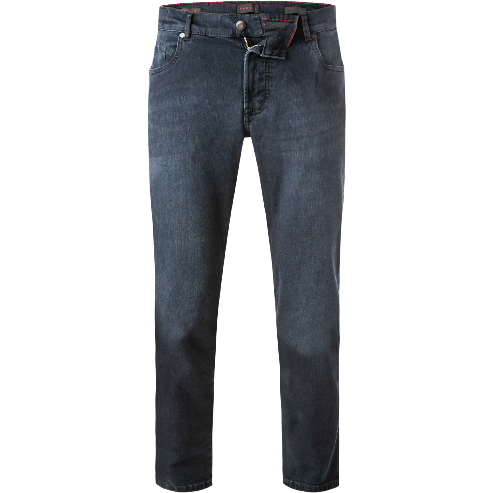 bugatti Herren Jeans blau Baumwoll-Stretch