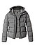 Daunenjacke, Mikrofaser, grau - grau