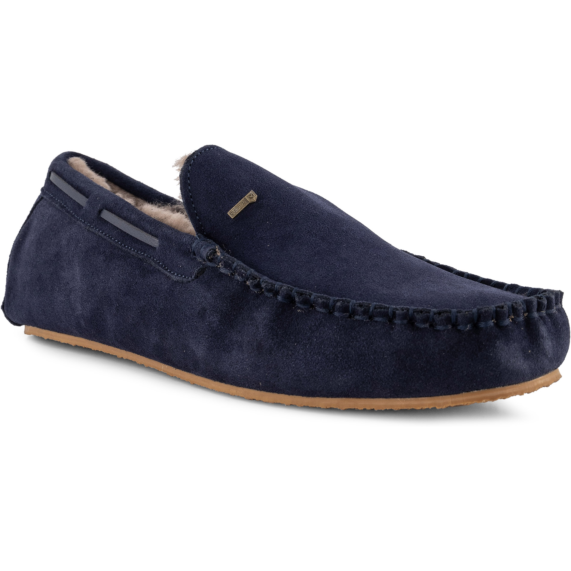 dubarry Herren Hausschuhe blau Veloursleder