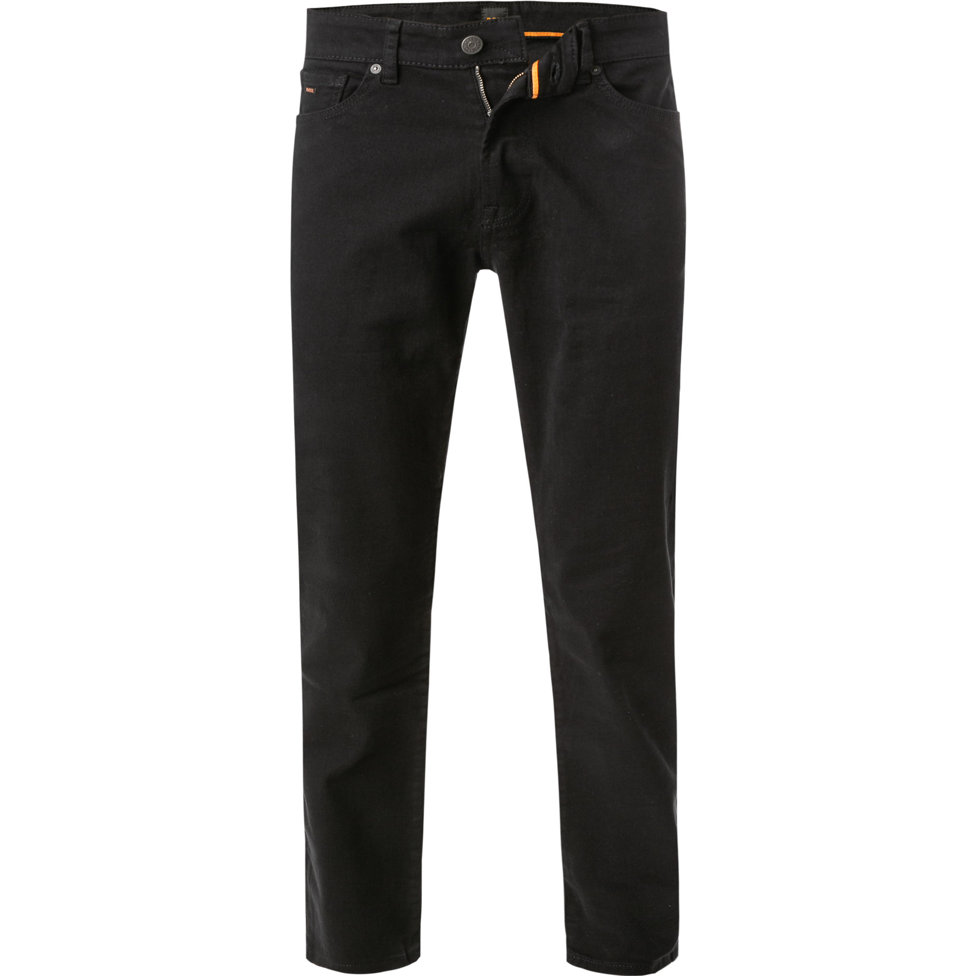 BOSS Orange Herren Jeans schwarz Baumwoll-Stretch