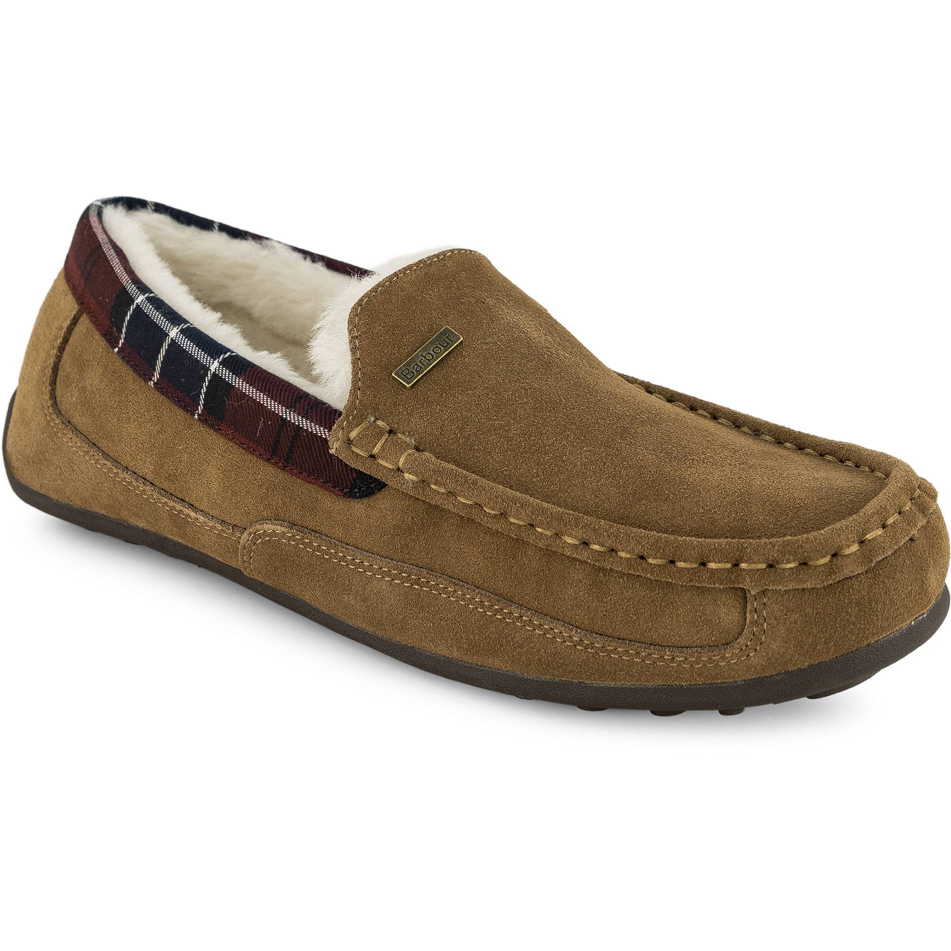 Barbour Herren Hausschuhe braun Fell