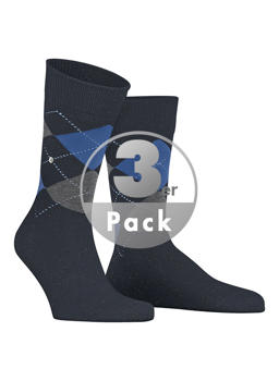 Stylingtipps Beschreibungsbild von Burlington Socken Dundee 3er Pack 21091/6120