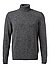 Rollkragenpullover, Wolle, grau meliert - grau