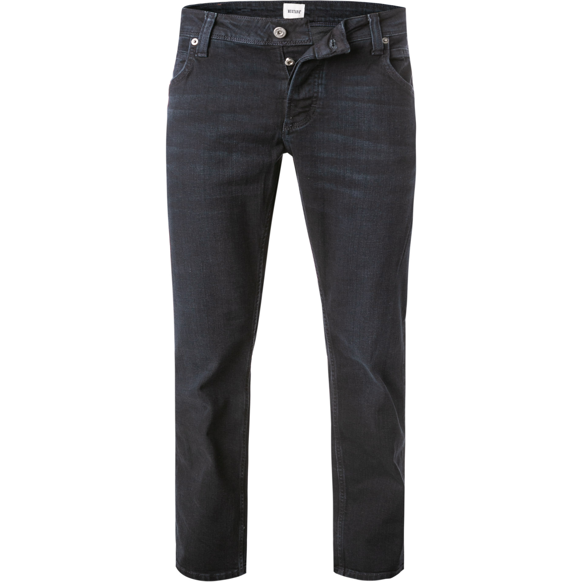 MUSTANG Herren Jeans blau Baumwoll-Stretch