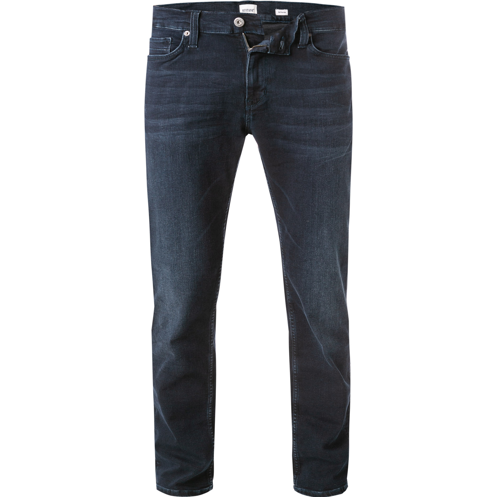MUSTANG Herren Jeans blau Baumwolle Slim Fit