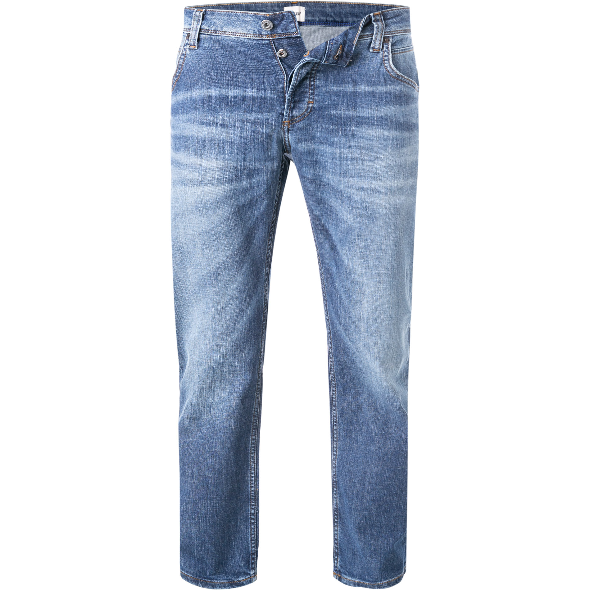 MUSTANG Herren Jeans blau Baumwoll-Stretch