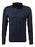 Polo-Shirt, Slim Fit, Baumwoll-Jersey, navy gemustert - navy