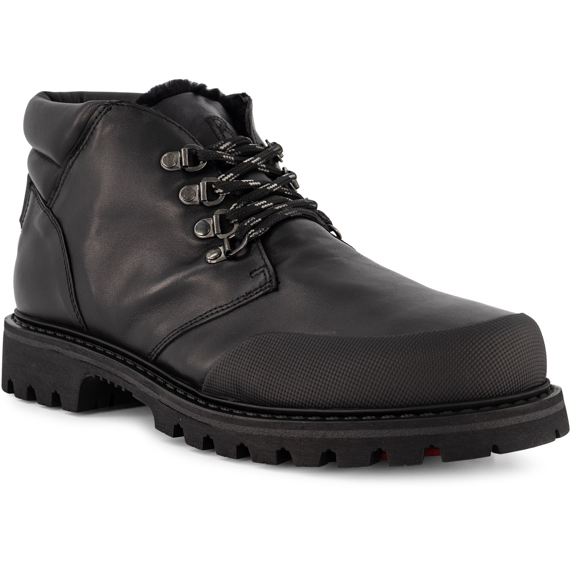 BOGNER Herren Schnürschuhe schwarz Glattleder